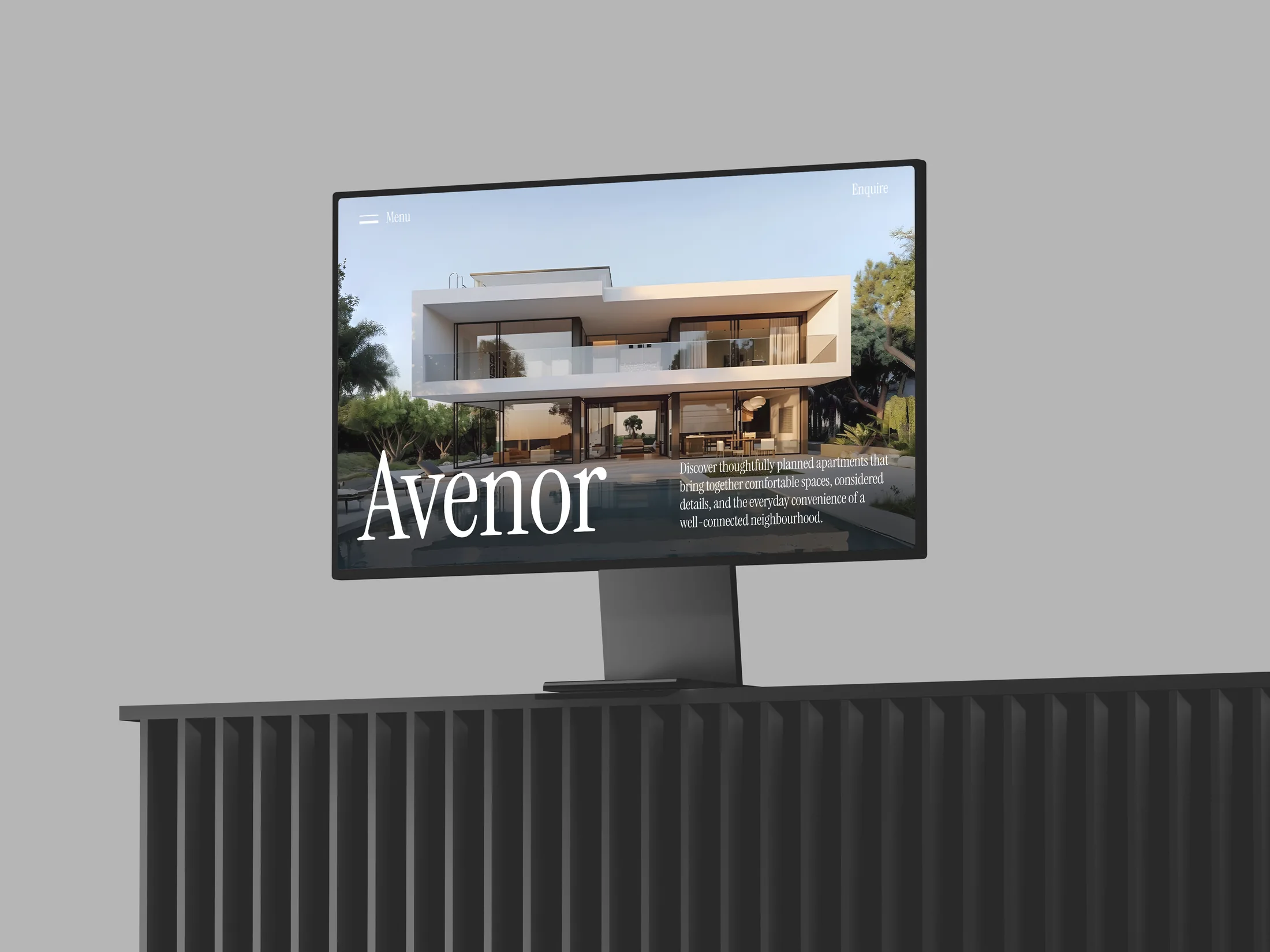 Avenor website displayed in a desktop mockup