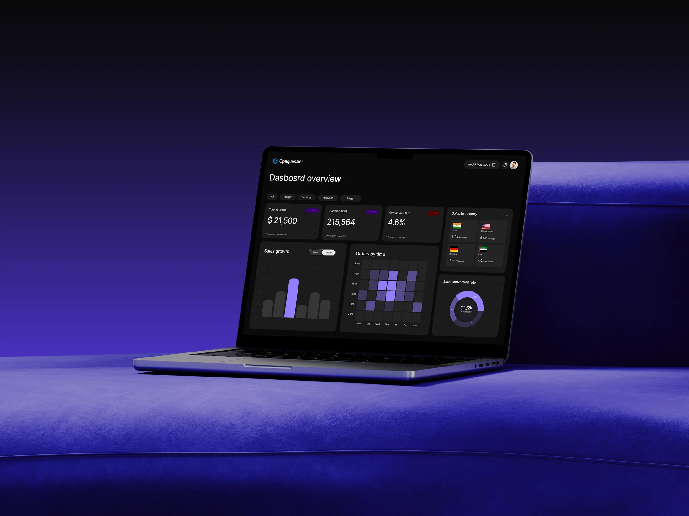 Opaque Sales CRM interface